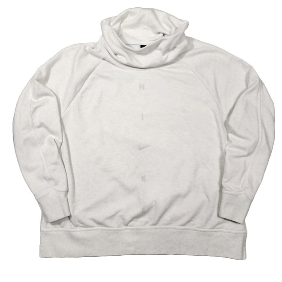 Nike Pullover Sweater Womens L Cowl‎ Neck Athleisure Preppy Workout Streetwear - Picture 1 of 8